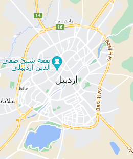 نقشه کد پستی اردبیل