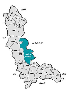 نقشه کد پستی آذربایجان غربی